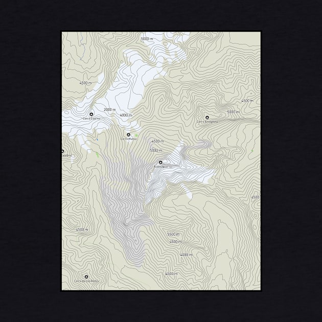 Argentine Altitudes: Aconcagua Contour Lines by senaru